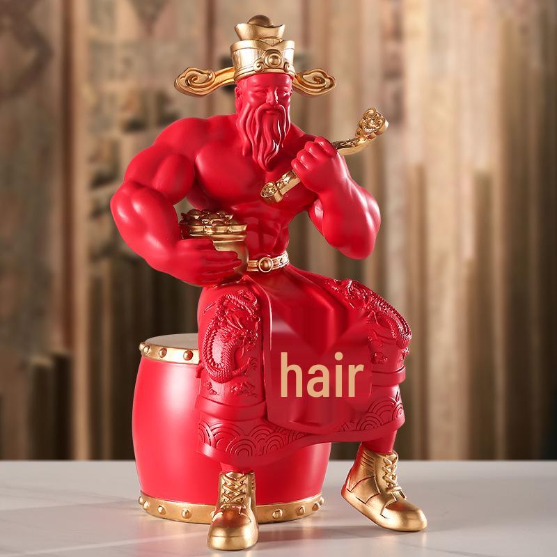 Muscle God Wealth Decor: Unique Home & Office Gift for Prosperity - Perfect for New Businesses & Housewarming Celebrations