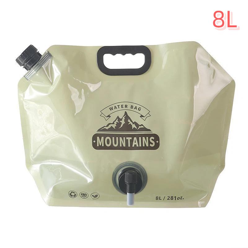 Foldable Outdoor Water Storage Bag Food Grade Leak Proof Valve Large Capacity for Camping Picnic Fishing Activities