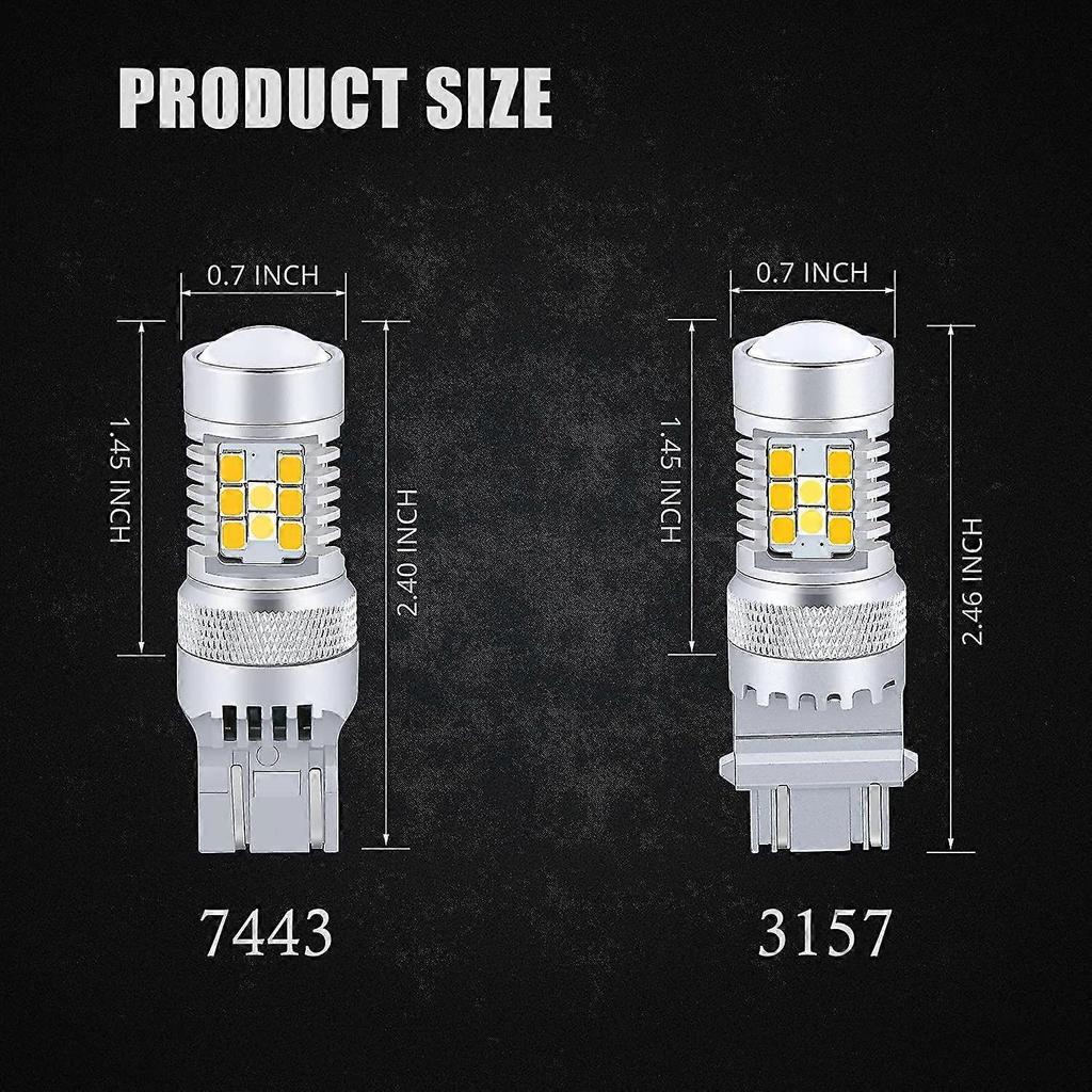 T25 3457 3157 Switchback Led Turn Signal Lights Dual Color 6000k White/amber Yellow 12v 4157nak 3457ak 4057 3057 3757ak 5702ak 4157ak Extremely Super