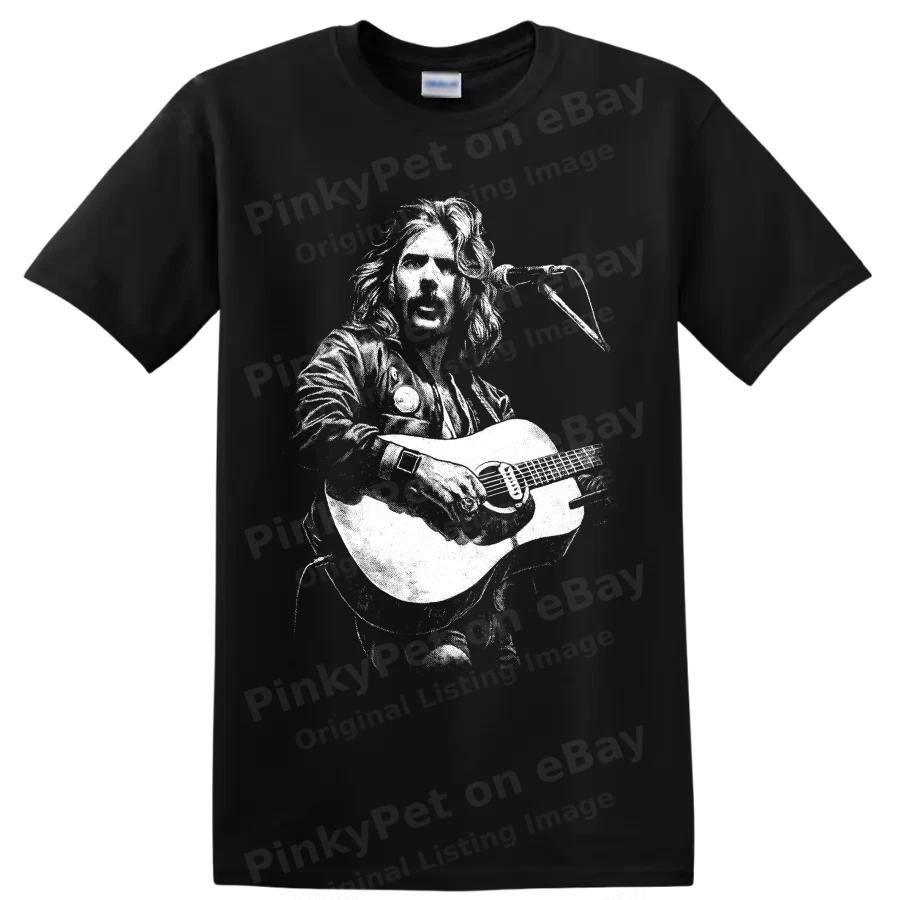 Glenn Frey Eagles Guitarist Portrait Rock Music T Shirt Classic Band Fan Tee