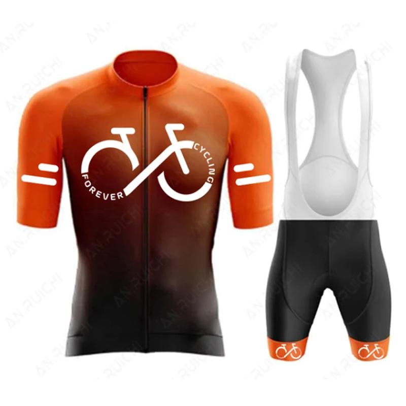 

Cycling Suit Bike Short Sleeve Set Moisture Wicking Road Bike Fleet Edition Overalls 2026 Summer Breathable Cycling Suit Set XS
