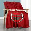 Arsenal Customize Your Name Blanket Throw Personalized Blanket Comfortable Versatile for Living Room Livingroom Office Home Decor Ideal for All Season