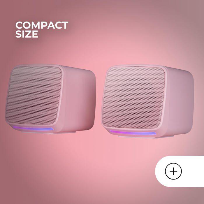 Enceintes compactes - mars gaming - ms-pro - 10w - rgb flow - jack 3.5mm