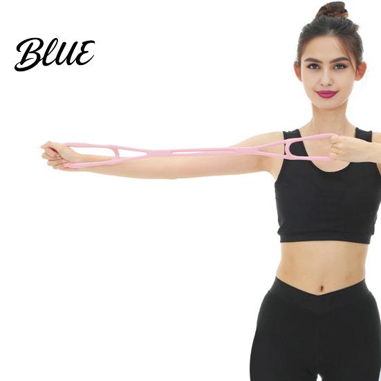 Portable Fitness Bands Figure 8 Resistance Band with Handle Anti-slip Men Women Chest Pilates Expander Elastic Strap Arm Back Shoulder Stretch