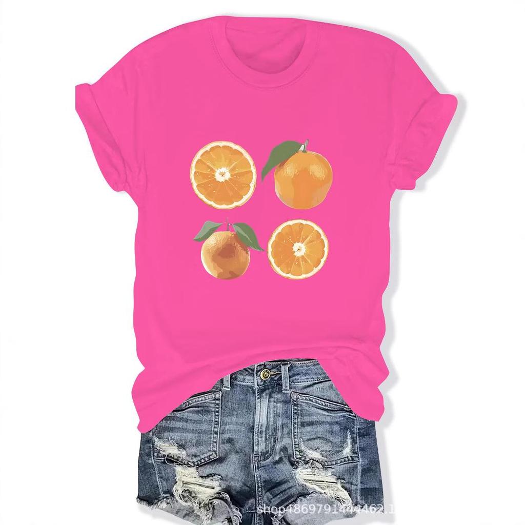 Women's Fashion Round Neck T-Shirt for Cross-Border Trade