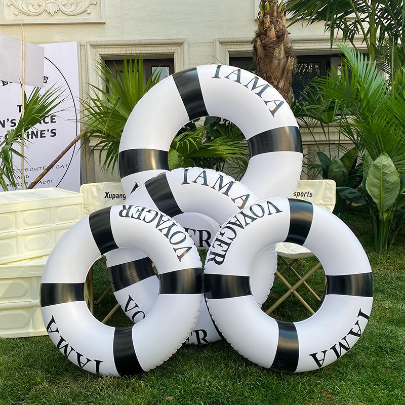 Black Wheel Tire Swimming Ring Adult Kids Inflatable Pool Float Tube Circle Summer Water Toys Air Mattress Boia Piscina