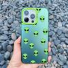 Funny Cartoon Alien Laser Phone Case for iPhone 14 11 Pro Max 16 15 Pro Max 13 12 Mini Pro Max 15 14 Plus Shockproof Cover Funda