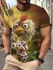 AI Cat Pattern Funny T-shirt Men's Clothing Fashion Animal Cosplay Animal T Shirts Daily Casual Sports Kid Street Popular Tees