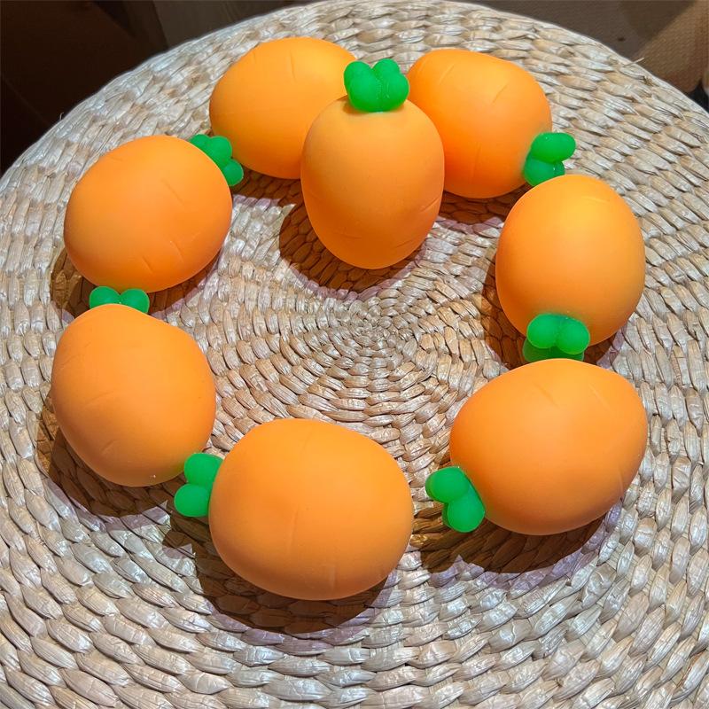 Decompression Decompression Carrot Pinch Music Simulation Vegetable Slow Rebound Decompression Children's Vent Ball Toy