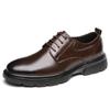 New Men's Leather Shoes Fashionable Minimalist and Versatile Style Daily Office Outdoor Leisure Business Wedding Men's Shoes