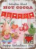 Tin Signs Valentine's Day Hot Cocoa Personalized Metal Sign 8x12 Home Kitchen Bar Coffee Station Tin Plaque Plate Retro sign