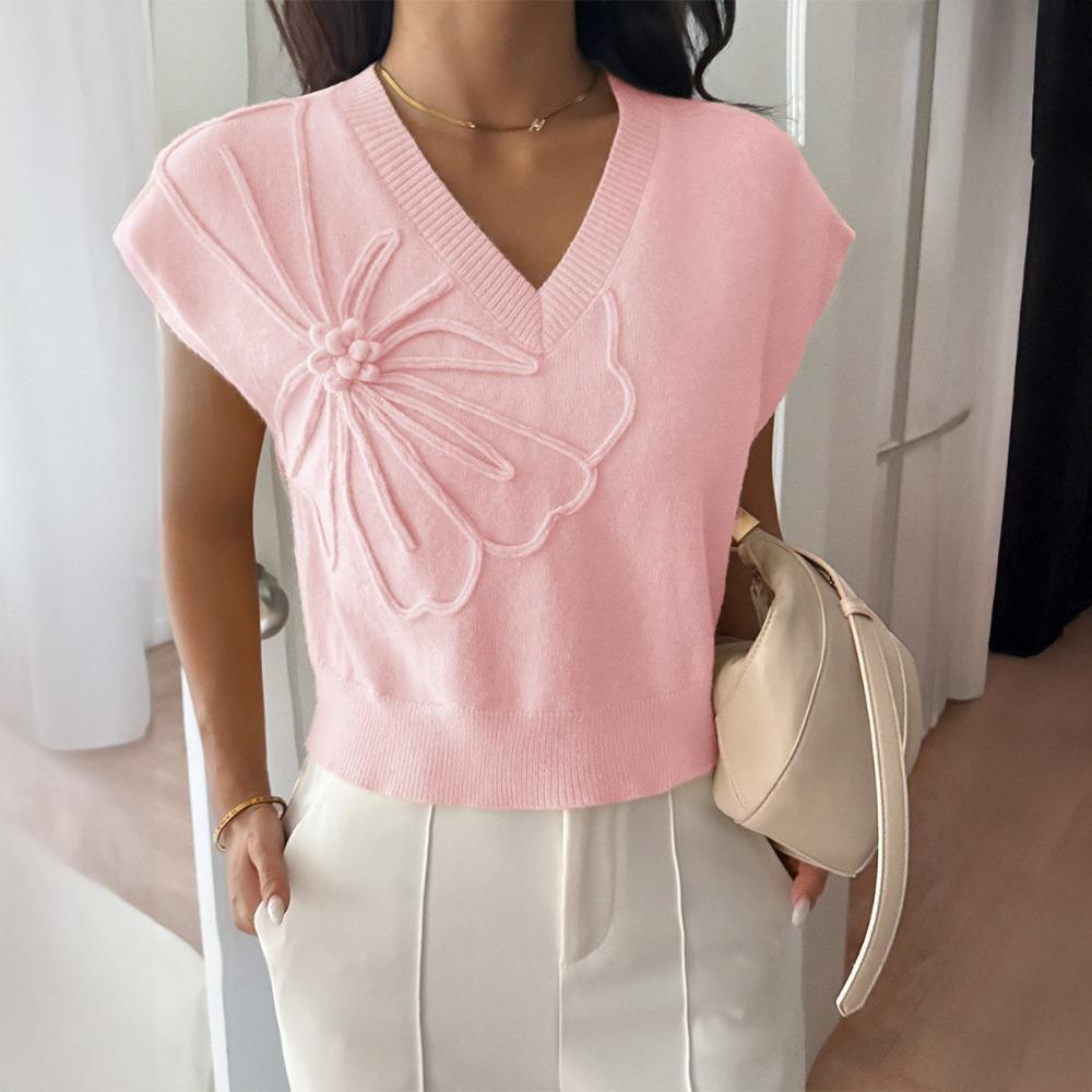 Y2K V Neck Short-sleeved T-shirt Women's Clothing 2025 Autumn and Winter Fashion Casual and Versatile