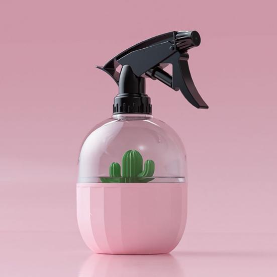 500 ml Sprühflasche, auslaufsicher, großes Fassungsvermögen, tragbar, Gartenbewässerung, Kaktus-Dekor, Gießkanne für Zuhause