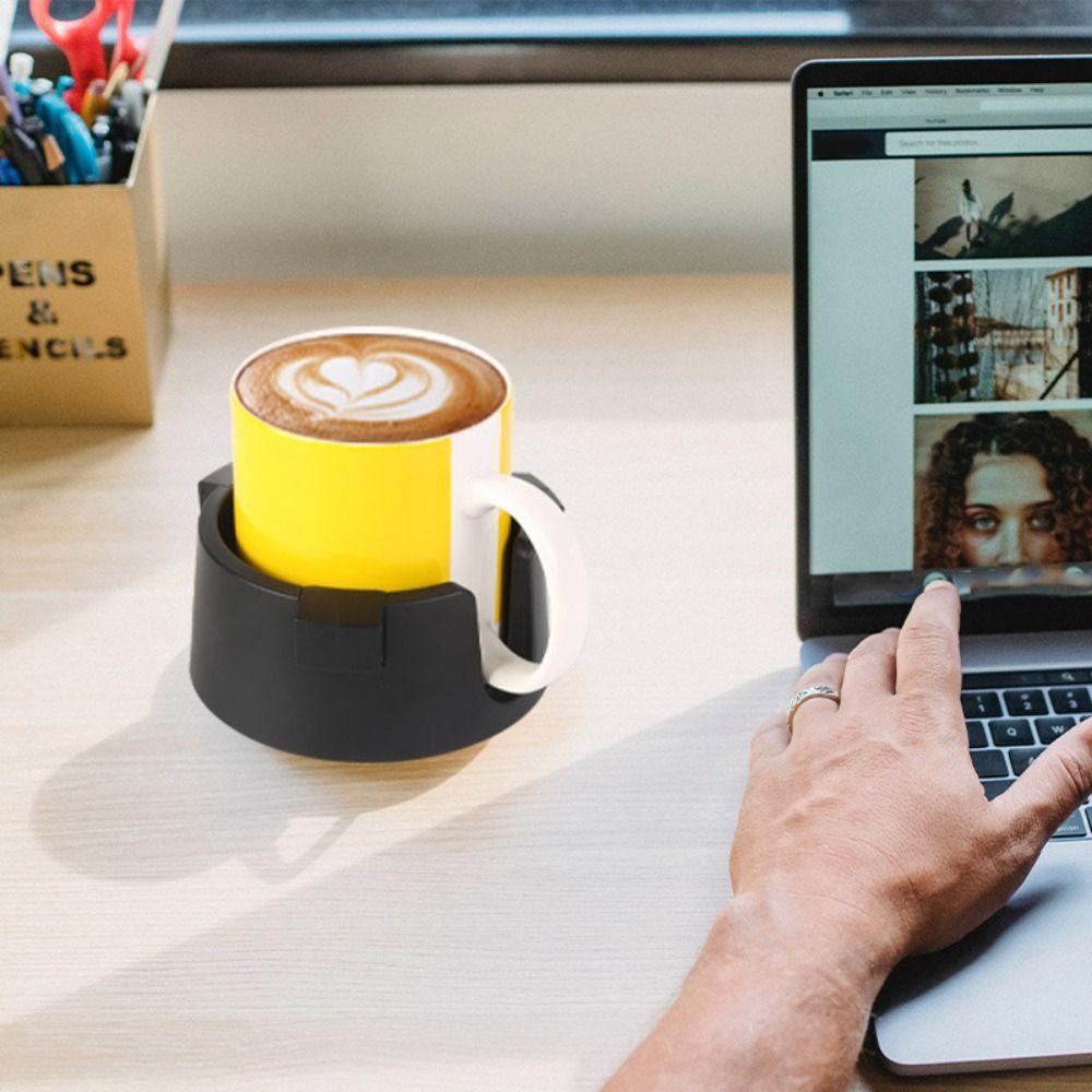 Self-adhesive Spill Proof Cup Holder Heat Insulation Desktop Coasters  Home