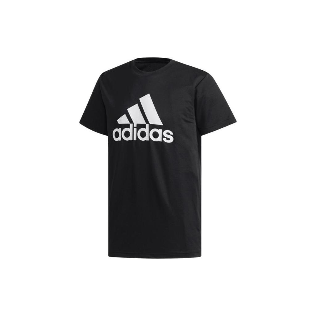 Adidas T Shirts Men's Black Crew Neck Moderate Straight Fit CY9874