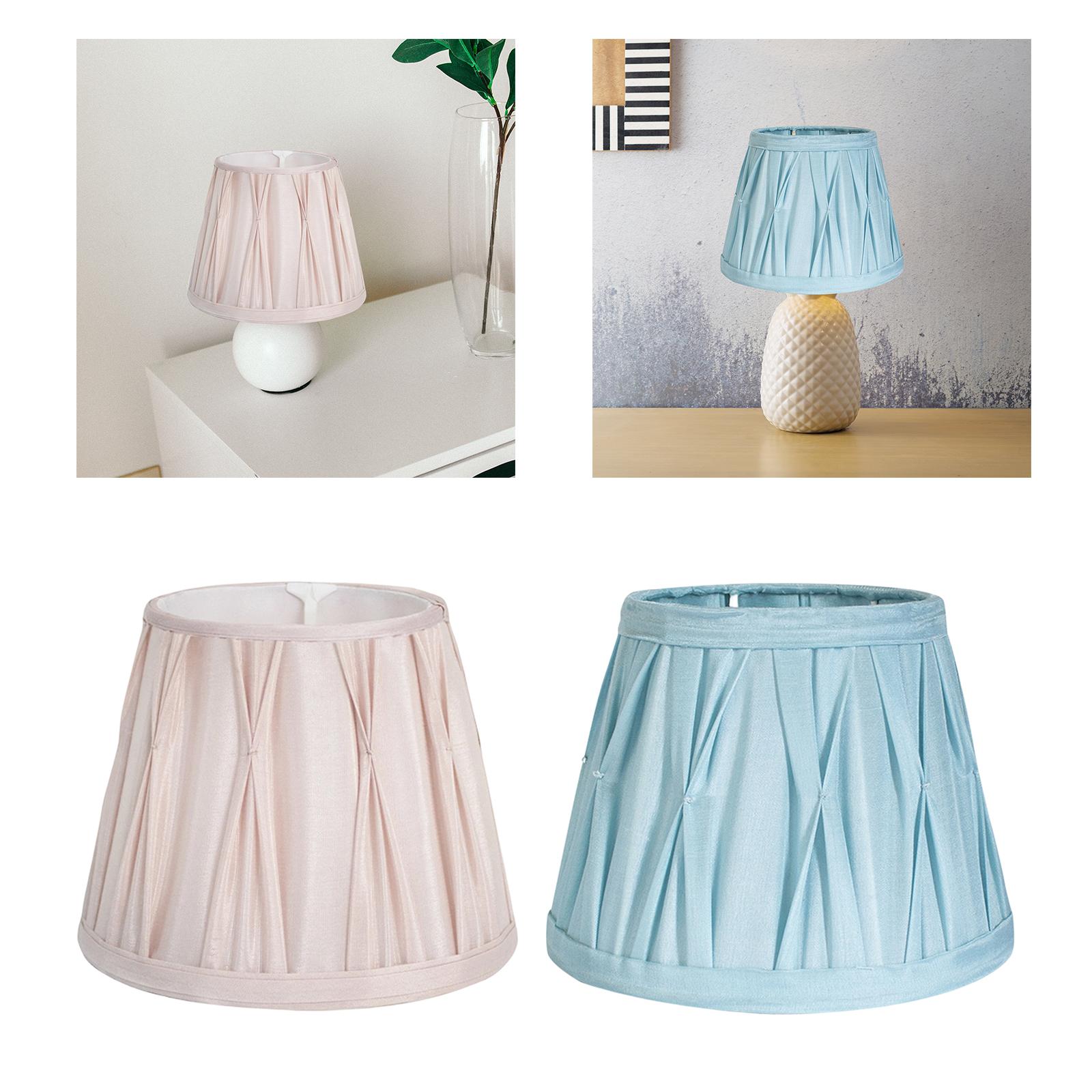 

Decorative Drum Lampshade Light Cover Minimalist Fixture for Floor Lamp Bedroom Cafe E синій