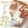 Compact Mirrors Small Pocket Fruit Design Mini Magnifying Portable Makeup Compact Pu Leather Double Sided Pocket Mirror for Wom