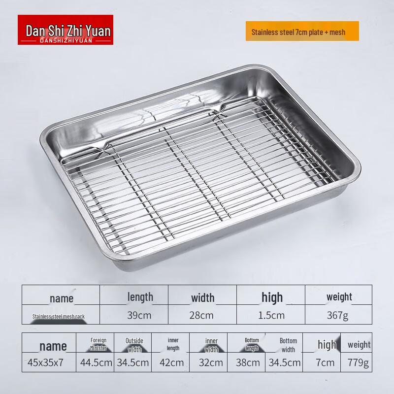 Kommerzielle Abtropf- und Fettauffangschale aus Edelstahl