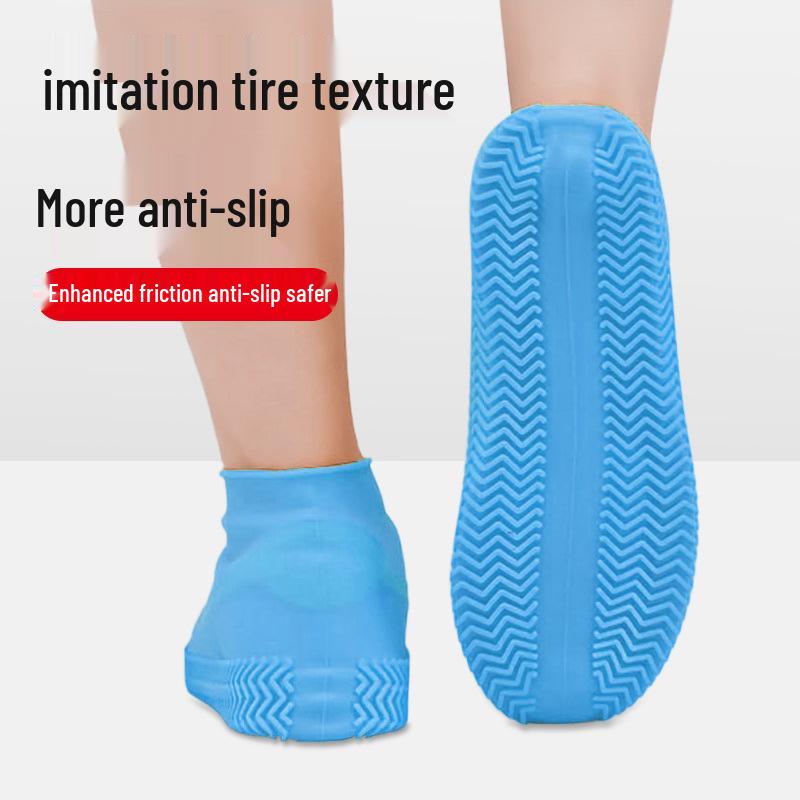 Waterproof Non-Slip Silicone Rain Boot Covers for Men & Women - Thickened, Wear-Resistant Outdoor Shoe Protectors