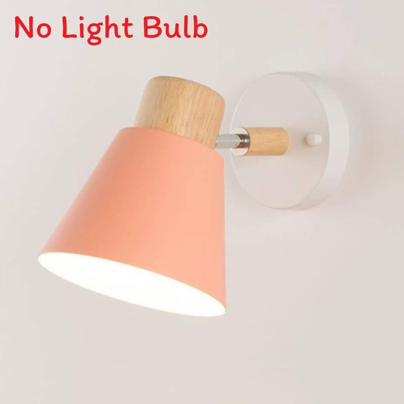Modern Nordic Iron Wall Lamp With Led Warm Light For Bedroom And Living Room Decor