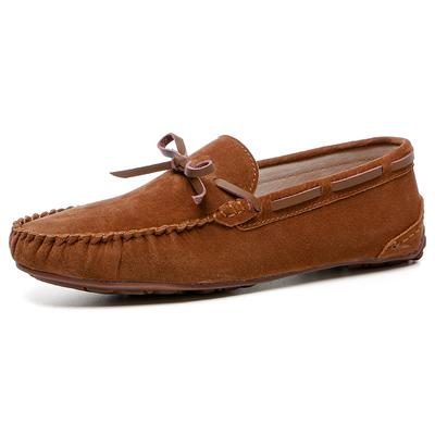 Marka mężczyźni obuwie modne męskie buty zamszowe męskie mokasyny wypoczynek płaskie mokasyny Slip On buty do jazdy samochodem duży rozmiar 38-46