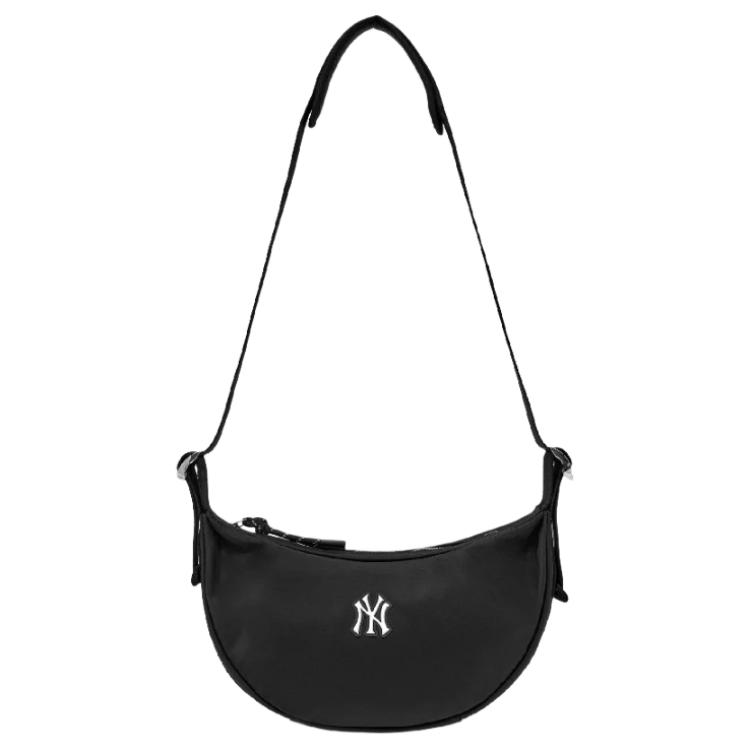 

MLB Logo Patch Trendy Versatile Nylon Messenger Bag Unisex bags Black 3ABQA016N-50BKS Black