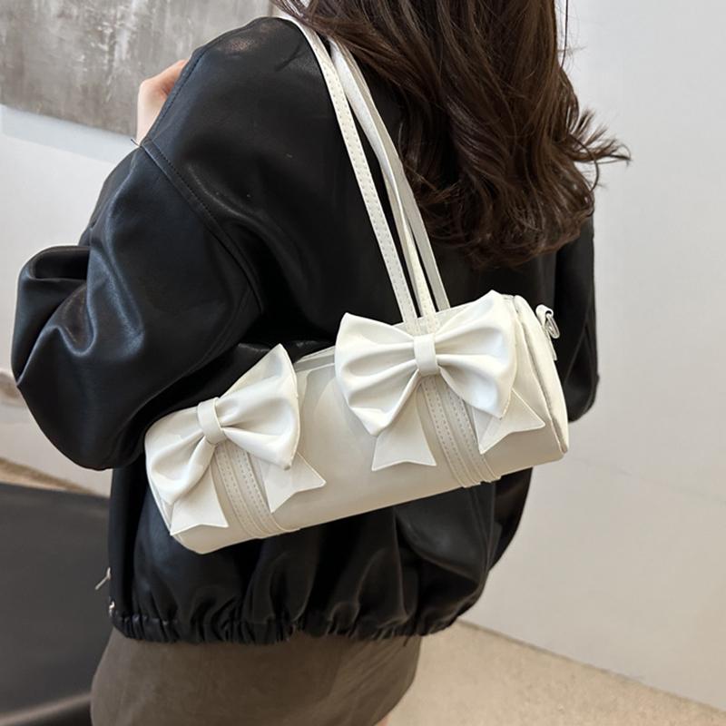 Yogodlns New Model Features Niche High-end Underarm Bag Trendy Bow Design Fashionable Women's Pillow Bag, and A Crossbody Handbag