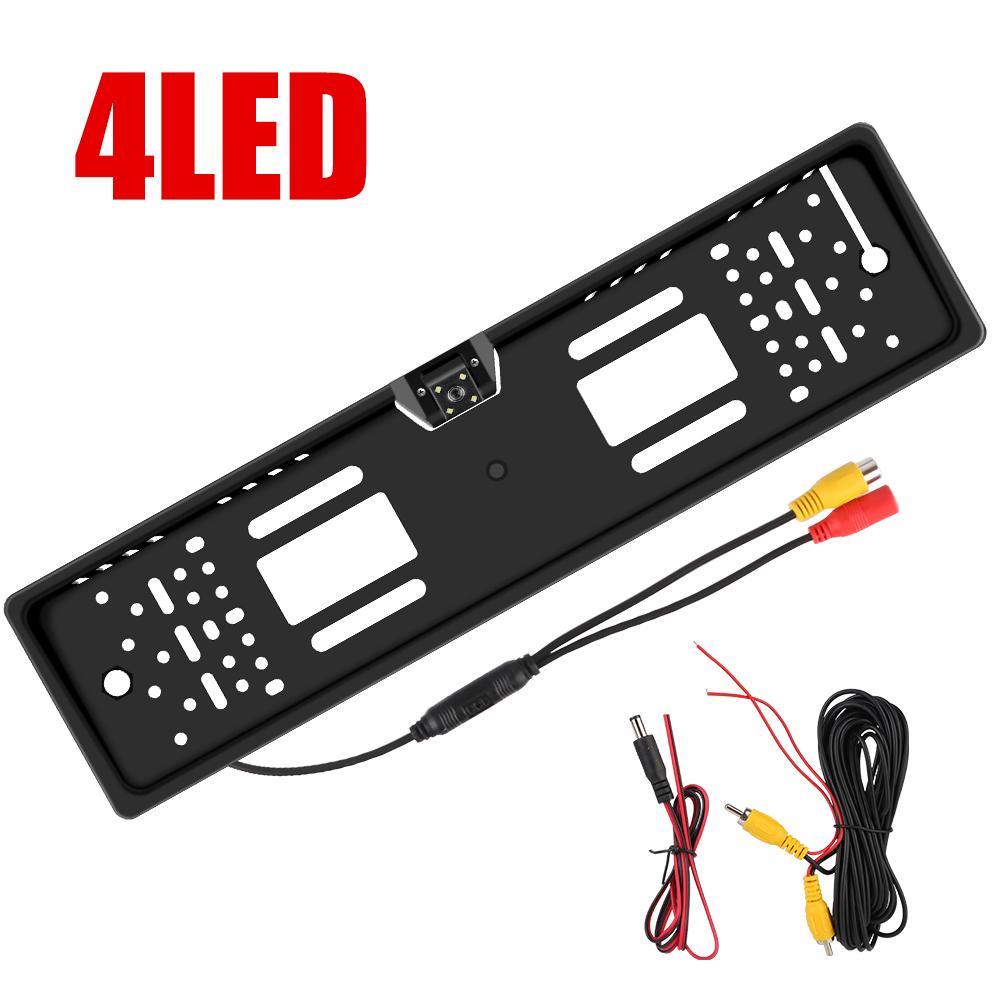 Parking Assistance Kit Auto Accessories Night Vision 4/8 LED Universal European Car License Plate Frame Car Rear View Camera