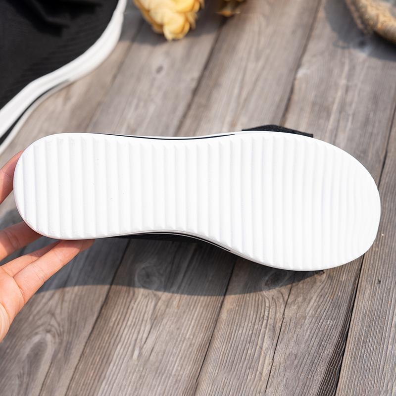 Fashion Fashion Bowknot Elastic Knitted Socks Sneakers Women Lightweight Slip On Walking Shoes Woman Comfortable Non Slip Casual Shoes