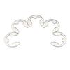 120pcs Stainless Steel Circlip Kit E-Clip/Retaining Ring Washers1.5-10mm for Hardware & Machinery Repair