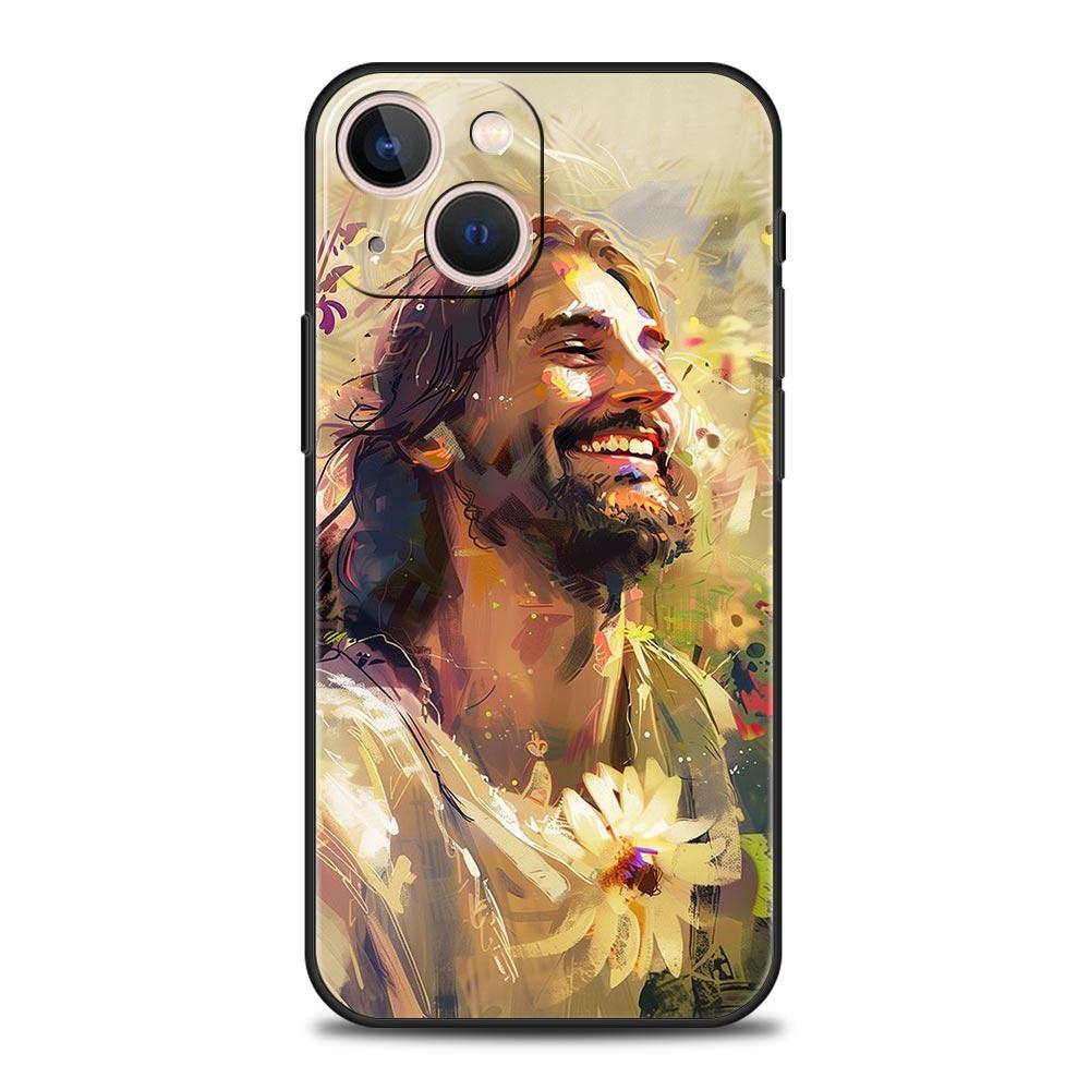 

Phone Case For iPhone 16 15 14 13 12 11 Pro Max XS X XR SE 7 8 Plus Shell Verse of The Christian Bible Jesus iPhone 16e Cover iPhone 11