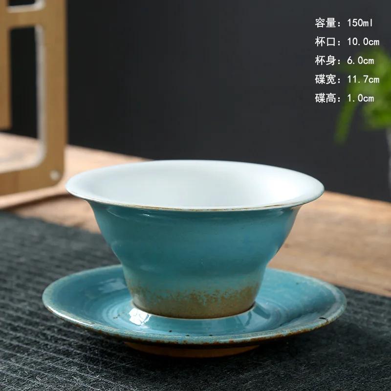 Cești de cafea din ceramică retro Set cești și farfurioare creative Cești de cafea cu latte Cești din ceramică Cești de ceai de după-amiază Cești de lapte pentru micul dejun