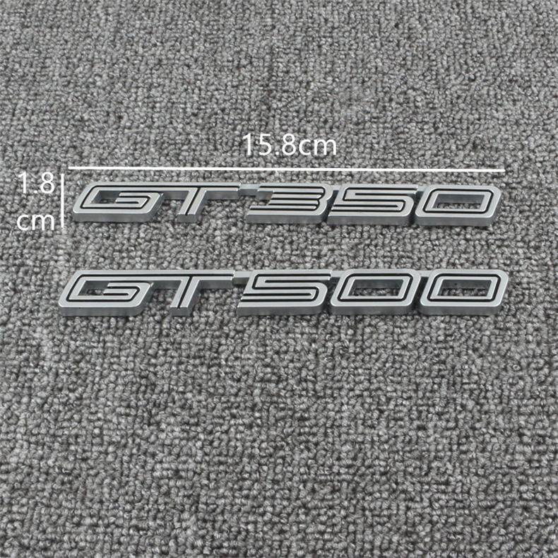 3D Metal Car Sticker GT Trunk Fender Logo Decals For Mustang Shelby GT GT350 GT500 Badge Emblems Parts Accessories