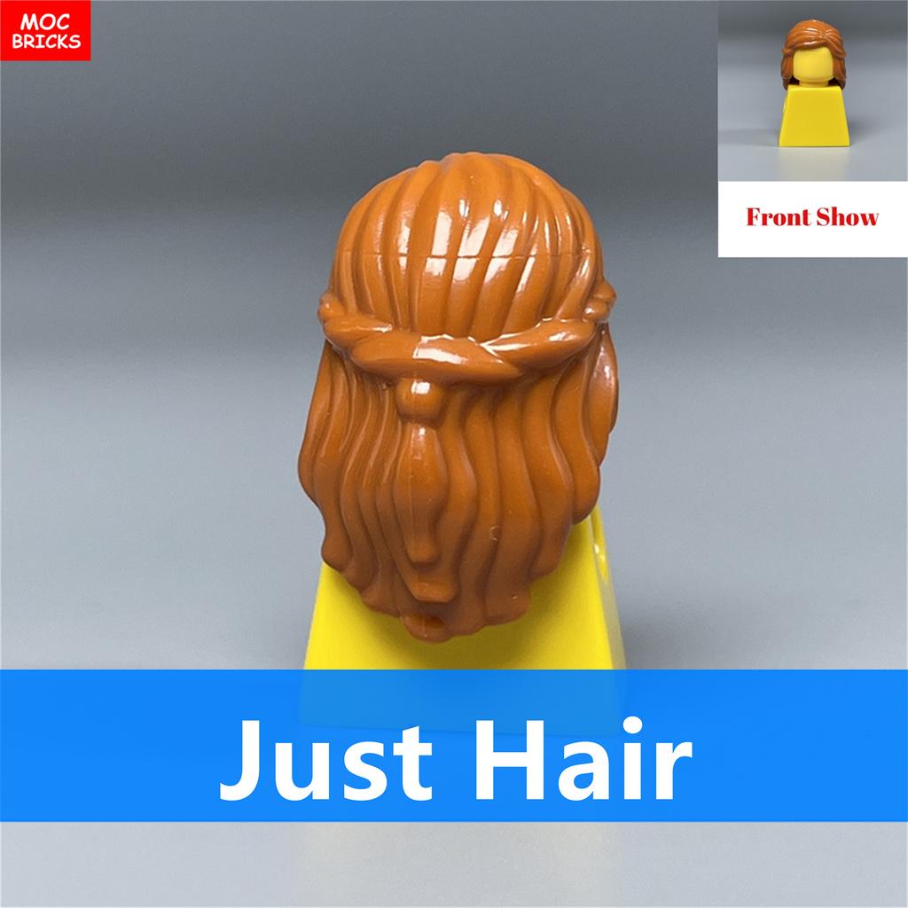 MOC Bricks Female Hairs Mori Girls Women Model Straight Hair 4cm Figure Wear Assembled Educational Building Blocks Toys