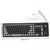 103 Keys Portable USB Keyboard Flexible Waterproof Soft Color Silicone Gaming Keyboard Tablet Foldable Laptop Computer Keyboard