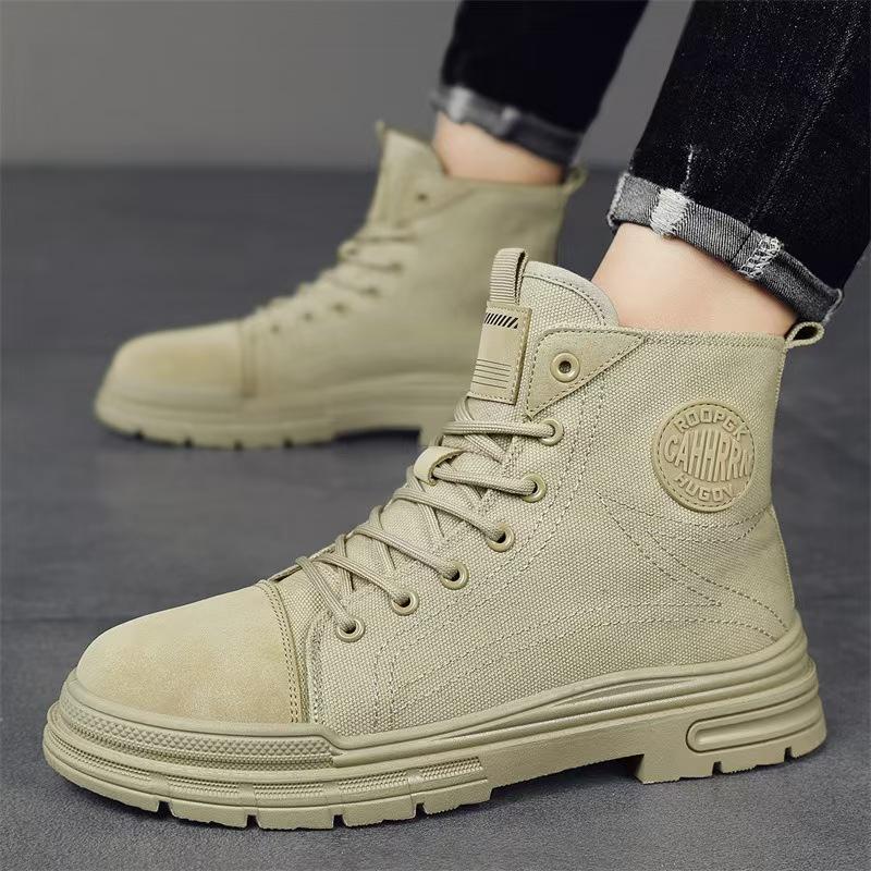 Men's Boots Casual High Top Boot Outdoor Man Comfortable Tooling Boots for Men Lace-up Platform Sports Shoes Botas Para Hombre