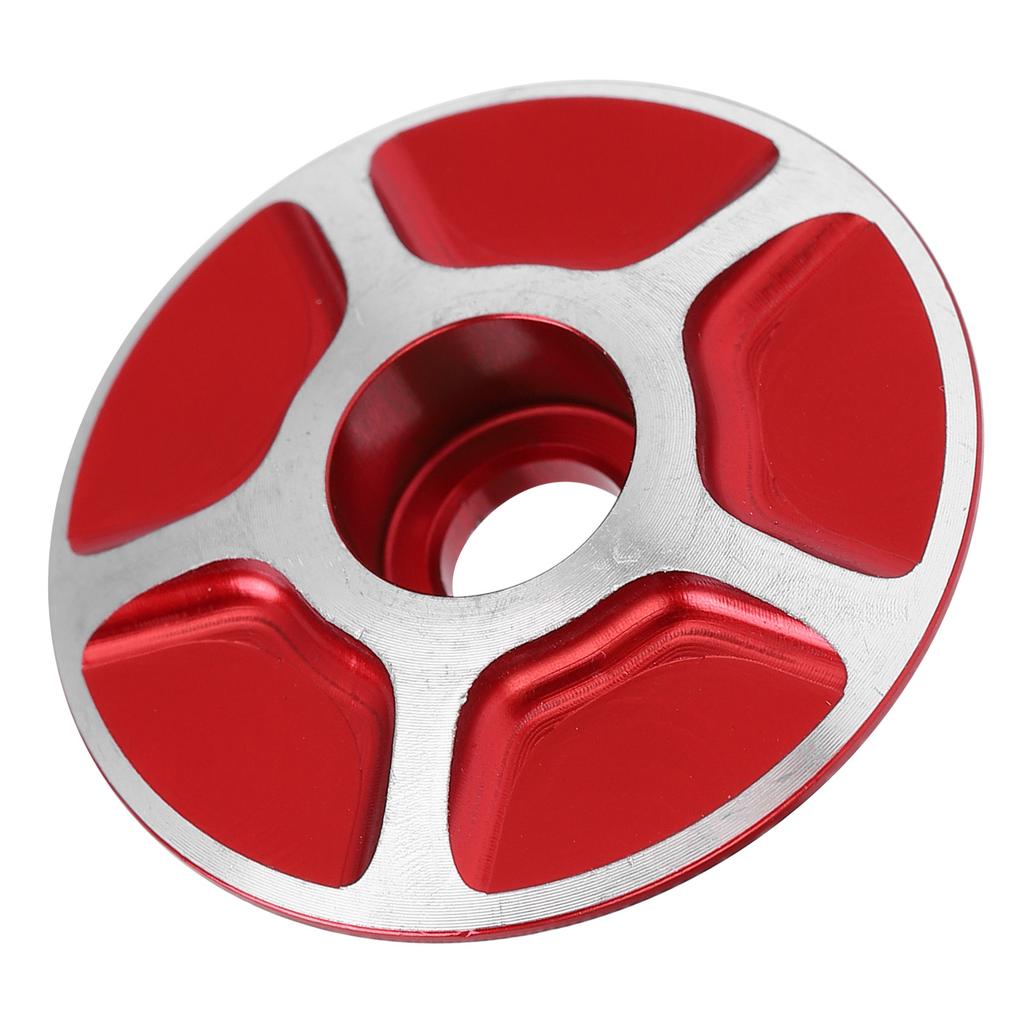 Bicycle Front Fork Headset Cover Replaceable Lightweight Mountain Road Bike Stem AccessoriesRed