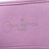 Excellent LOUIS VUITTON Other shoes Embroidered logo satin slippers pink Satin Women Used