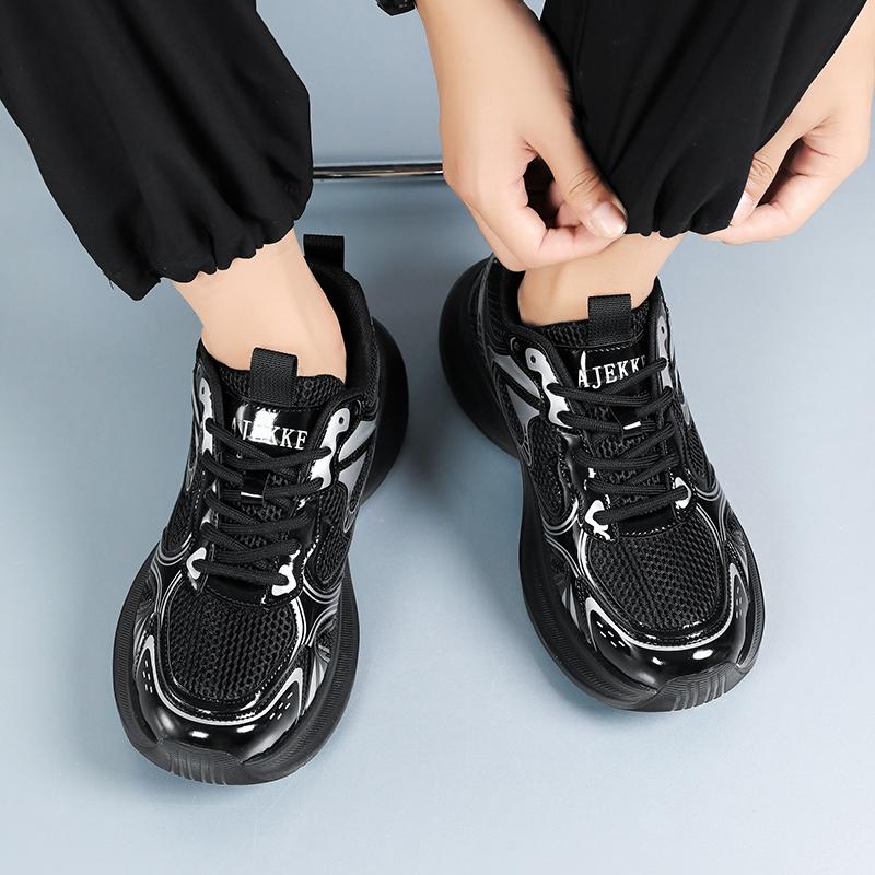 Yeni Moda Erkek Dört Mevsim Rahat Kalın Taban Ayakkabılar Öğrenciler Erkek Çocuklar Trend Yumuşak Taban Nefes Alabilen Günlük Koşu Spor Ayakkabıları