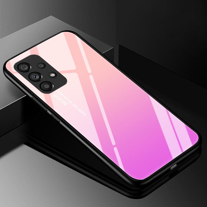 Tempered Glass Phone Case For Samsung Galaxy A31 A51 A71 5G A10 A10S A20 A30 A30S A50 A50S A70 Capa Luxury Hard Back Bumper