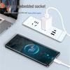 Embedded Desktop Power Strip with Extension Cord