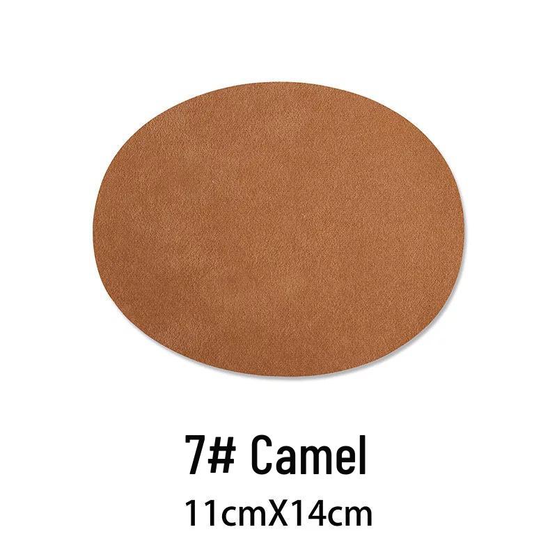 Suede Oval Iron-On Fabric Patch for Elbow and Knee Decoration