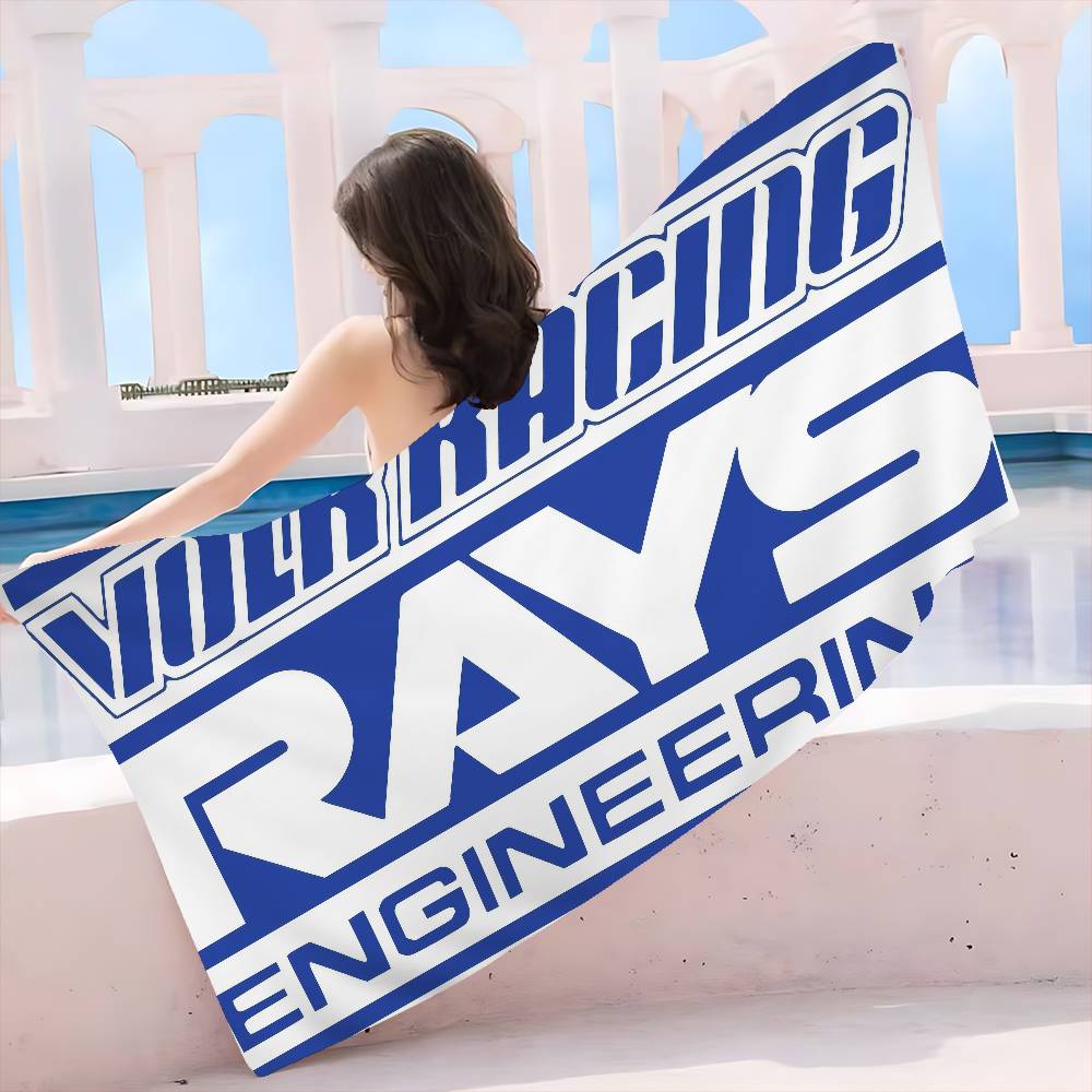 

RAYS Wheels Big Microfiber Beach Towels Quick Dry Towel Sand Beach Towels Pool Towel for Travel Swim Pool Yoga W40*H60(CM)