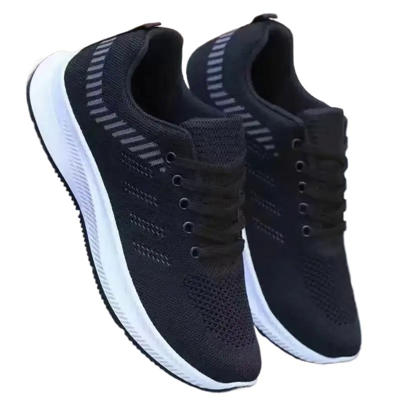 Fashion Lightweight Men's Running Shoes Breathable Mesh Knitted Walking Shoes Summer New Outdoor Exercise Tenis Masculino Sneakers Men