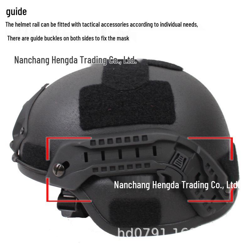 MICH2000 Action Fiberglass Riot Helmet for Special Forces Training, 1.5KG