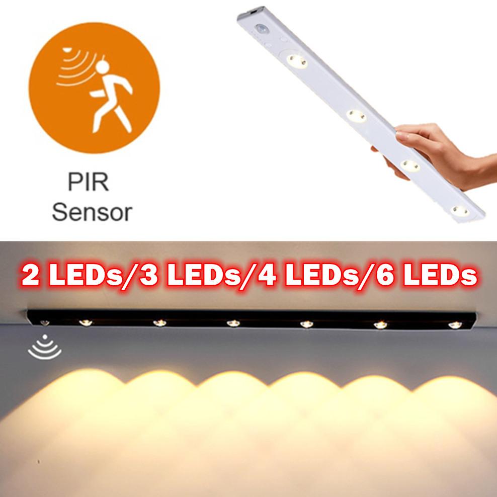 PIR LED Nachtlicht Bewegungssensor Licht Kabellos USB Wiederaufladbare Nachtlampe Für Küchenschrank Kleiderschranklampe Treppe