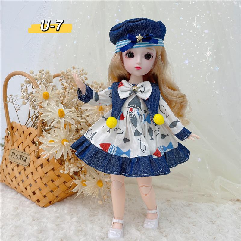 High-value Internet-famous 30cm Princess Dress-up Doll