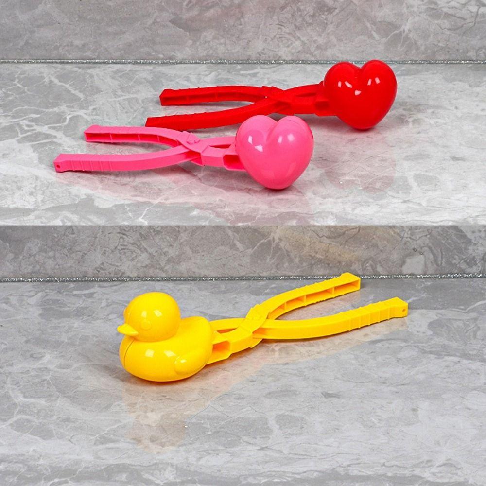 Plastic Heart Snowflake Duck Shape Clip Tongs Multistyles Fight Sports Toys  for Kids Adult