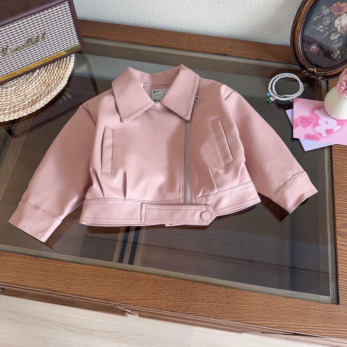 Девичья модная зимняя кожаная куртка-косуха AWA195 120