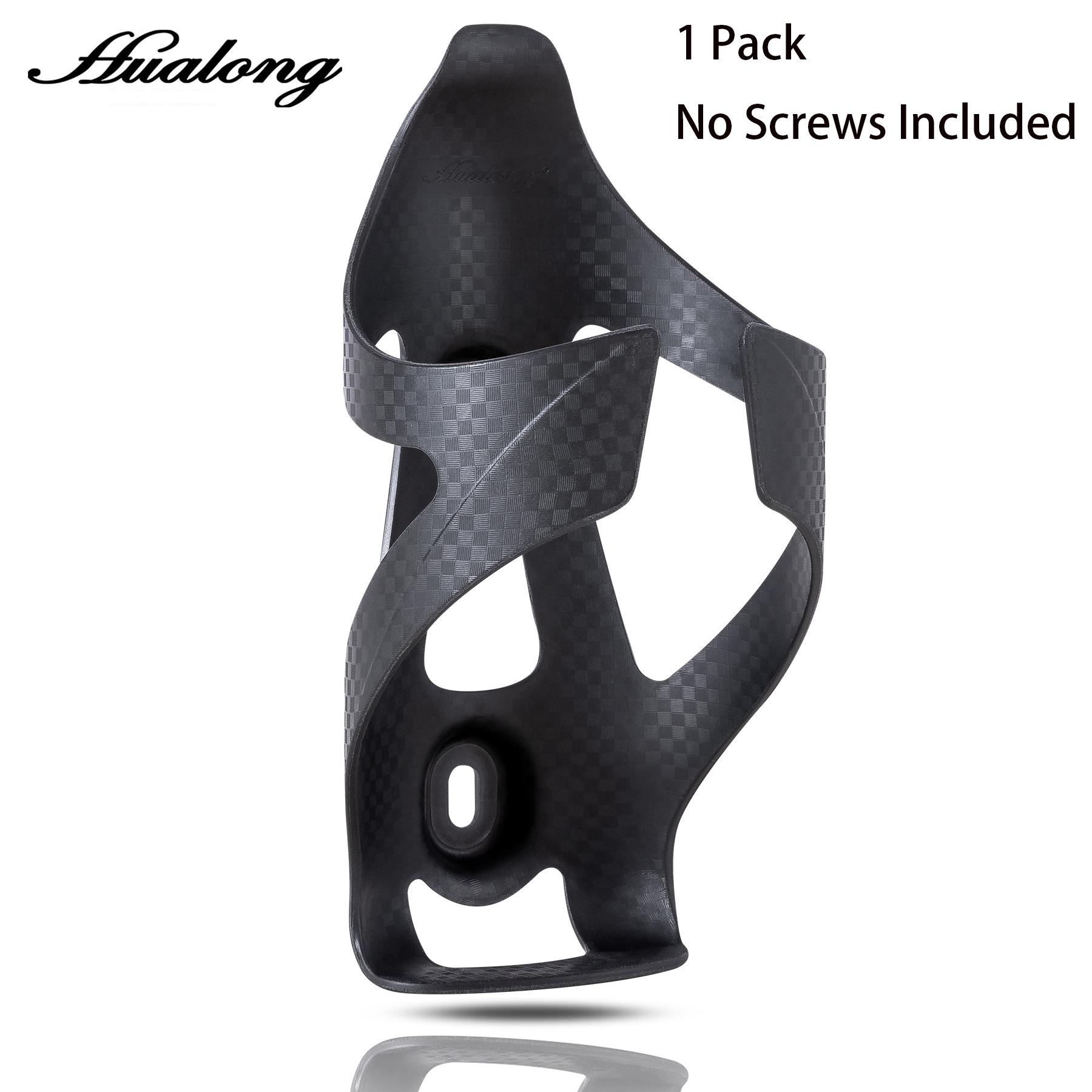 

HUALONG Bike Water Bottle Holder Nylon Add Carbon Fiber Water Bottle Cage Road MTB Gravel Bikes Bicycle Water Bottl Drink Cup Ho